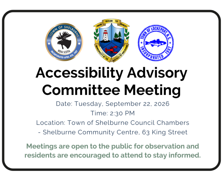 Eastern Shelburne County Accessibility Advisory Committee Meeting