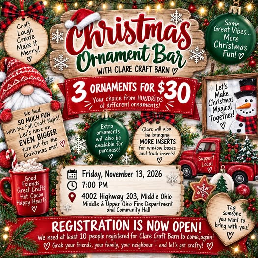 Christmas Ornament Craft Night